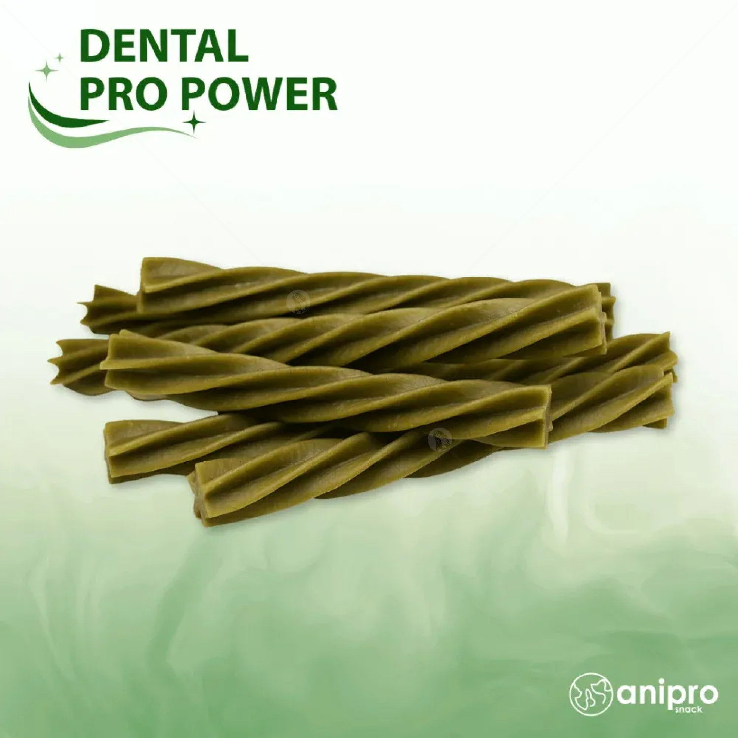 Дентални пръчки със спирулина ANIPRO Dental Pro Power Fusilli with spirulina, 84 гр