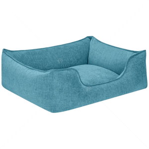 Легло с луксозна дамаска PET COMFORT Alpha тюркоаз, размер S