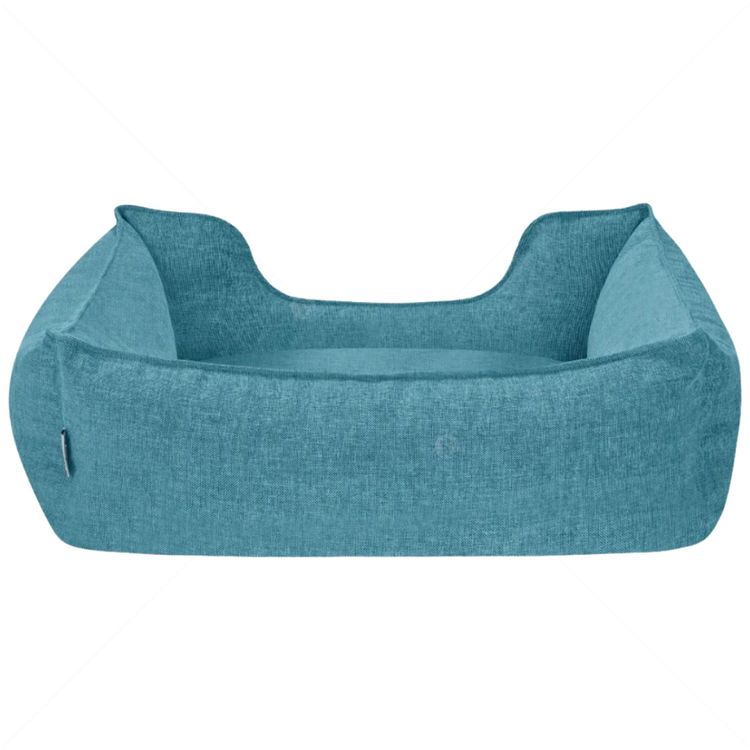 Легло с луксозна дамаска PET COMFORT Alpha тюркоаз, размер M