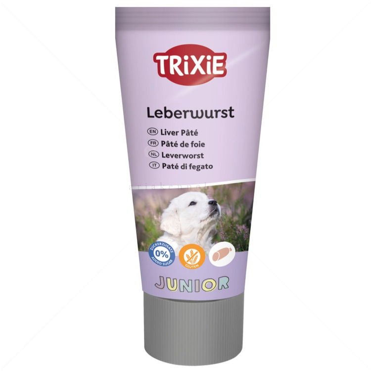 Паста за малки кученца с черен дроб и зеленоуста мида TRIXIE Junior