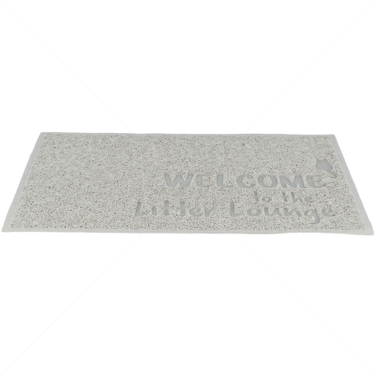 Подложка за почистване на лапи TRIXIE Welcome to the Litter Lounge, светлосива