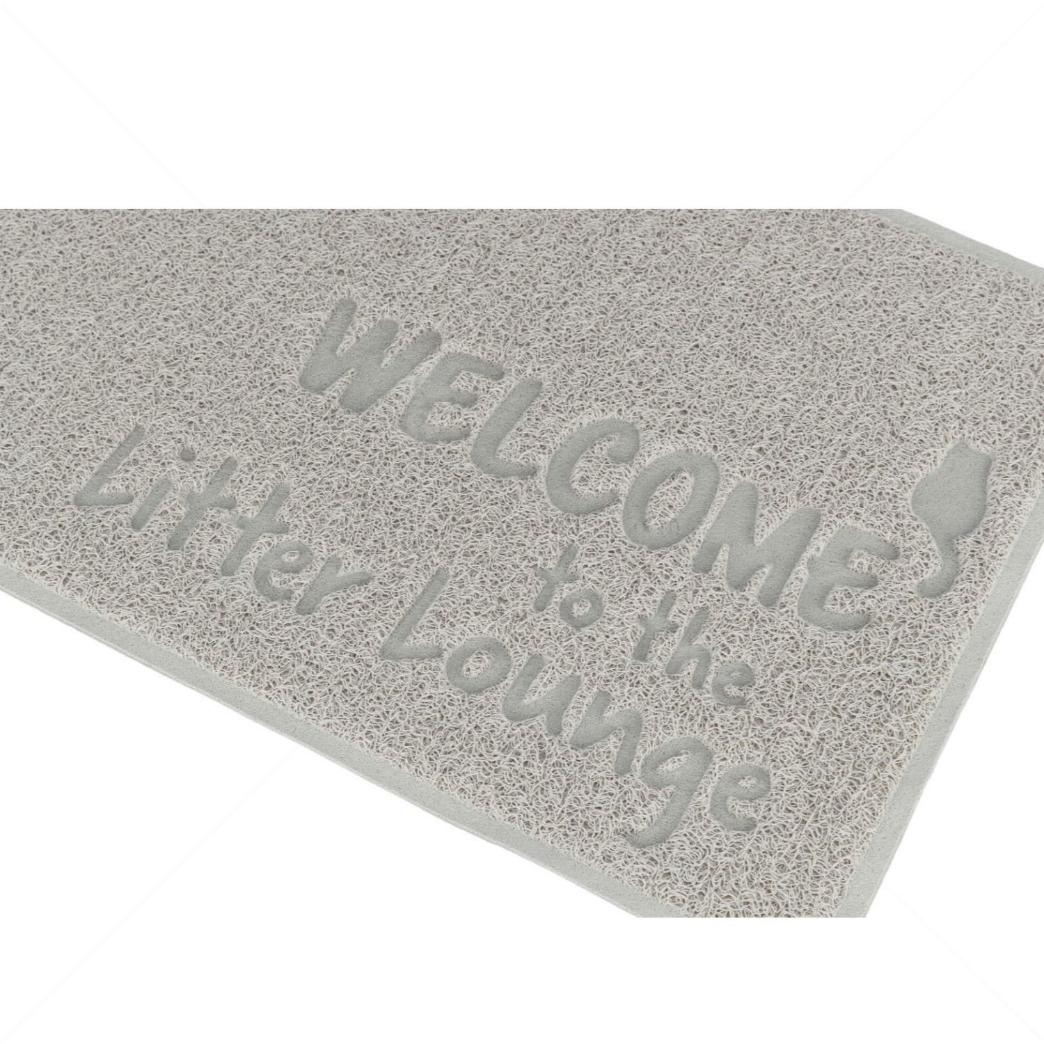Подложка за почистване на лапи TRIXIE Welcome to the Litter Lounge, светлосива