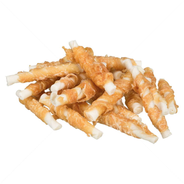 Мини кожени солети с пилешко месо TRIXIE Denta Fun Rolls with Chicken