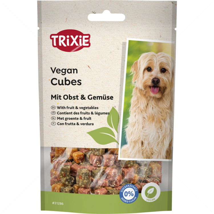 Меки веган кубчета с плодове и зеленчуци TRIXIE Vegan Cubes with Fruits & Vegetables