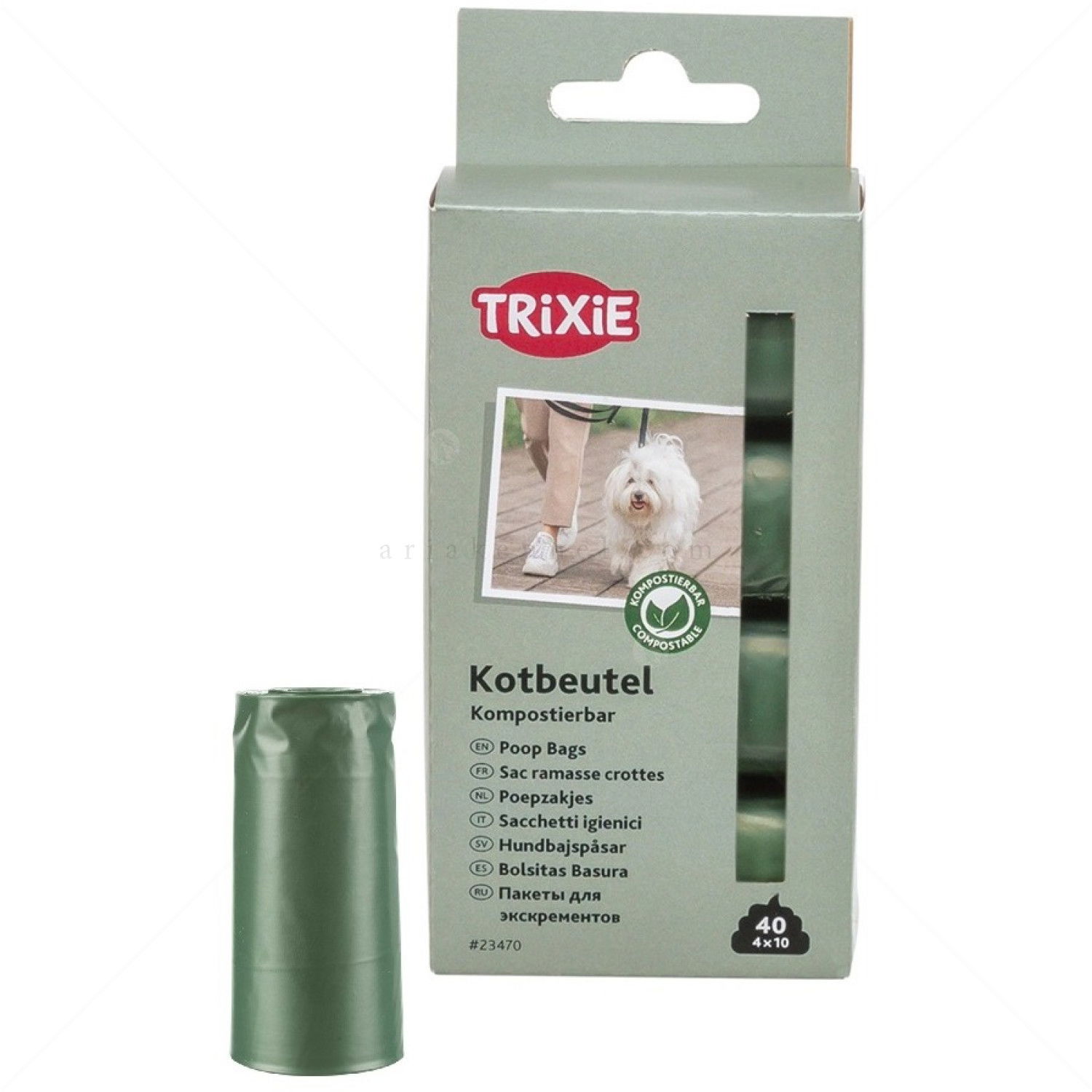 Биоразградими торбички TRIXIE, зелени