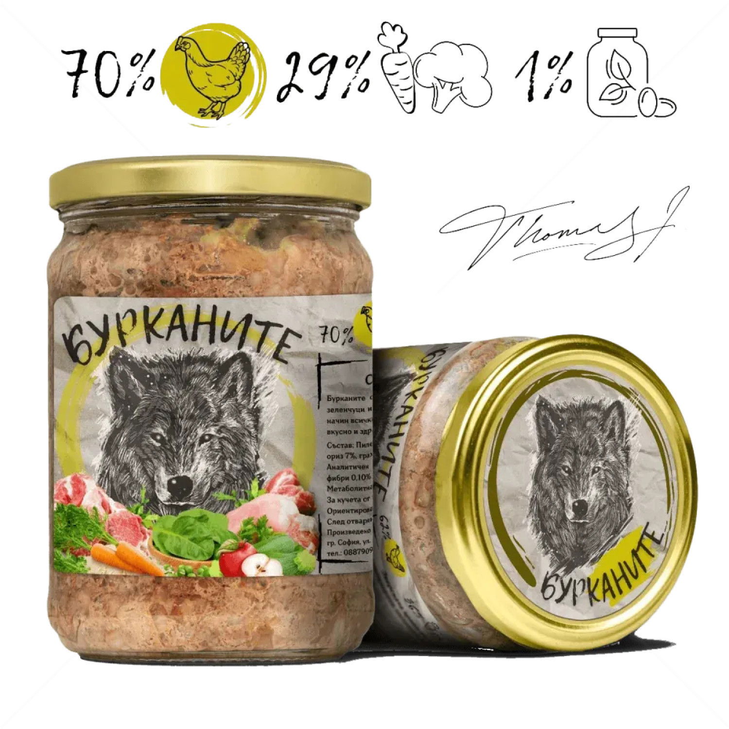 БУРКАНИТЕ - Зверската храна с пилешко месо и зеленчуци
