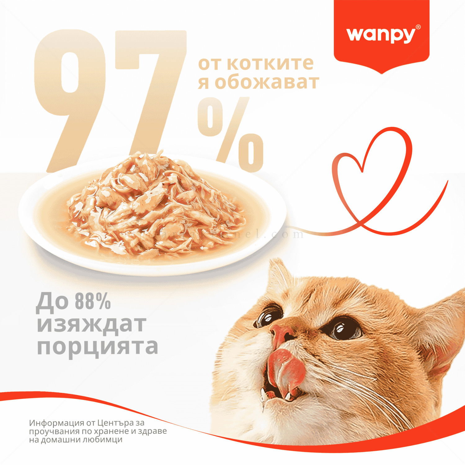 Пауч за малки котенца с пилешко и патешко месо в сос 70 гр WANPY Kitten Pouch Stew in Gravy Chicken & Duck