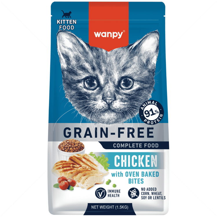 WANPY Grain Free Kitten 1.500 кг с пилешко месо