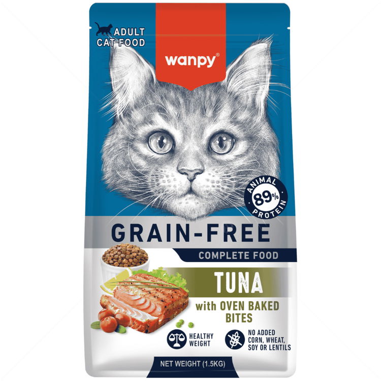 WANPY Grain Free Adult 1.500 кг с риба тон