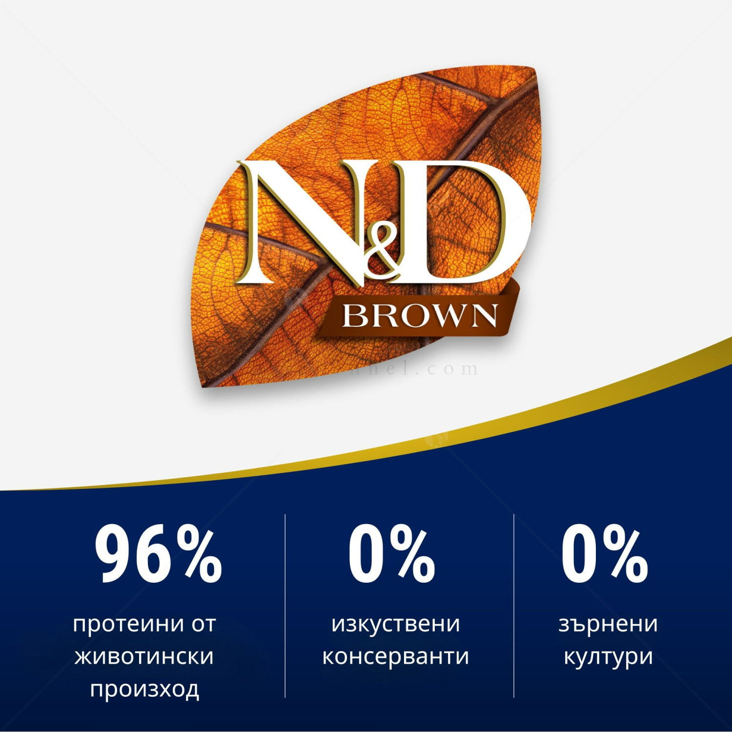 Храна за подрастващи кученца с кафява козина 1.5 кг N&D Brown Dog Spirulina Puppy Mini, Lamb and carrot