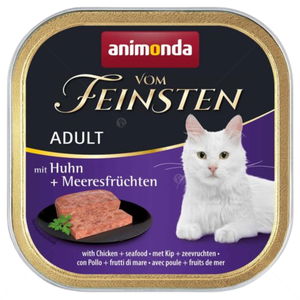 Пастет за котки 100 гр VOM FEINSTEN Adult Chicken and seafood