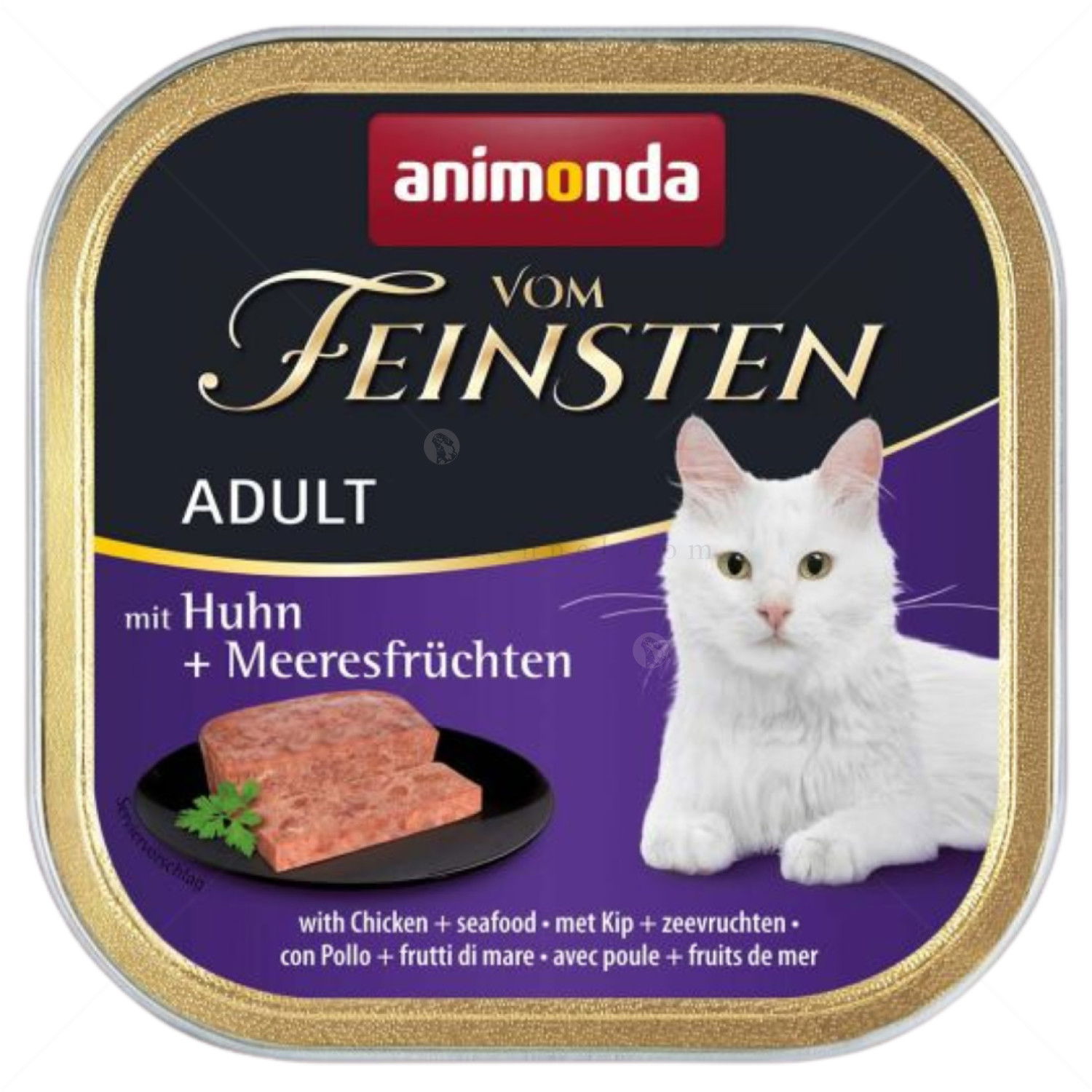 Пастет за котки 100 гр VOM FEINSTEN Adult Chicken and seafood