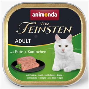 Пастет за котки 100 гр VOM FEINSTEN Adult 100 гр Turkey and rabbit