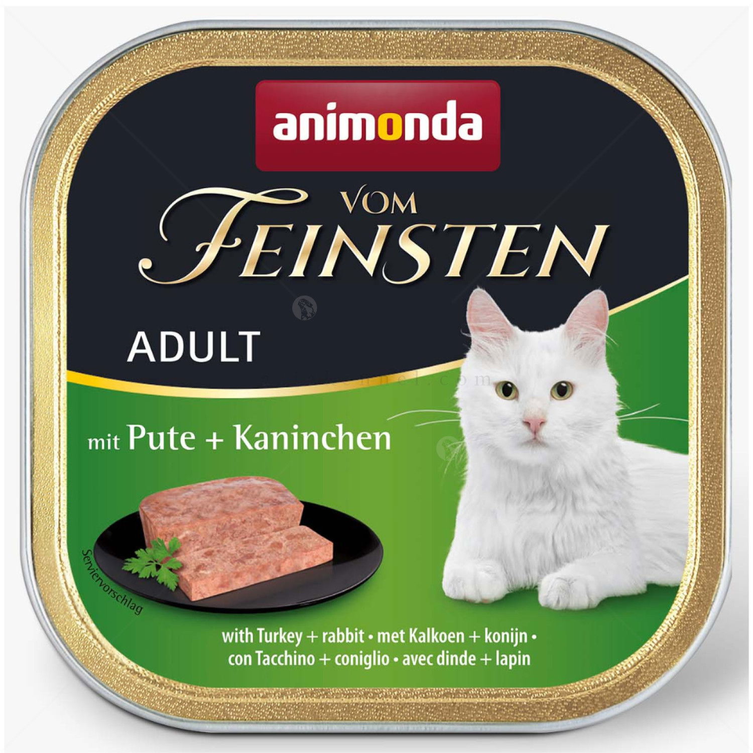 Пастет за котки 100 гр VOM FEINSTEN Adult 100 гр Turkey and rabbit
