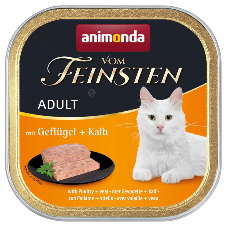 Пастет за котки 100 гр VOM FEINSTEN Adult Poultry and veal