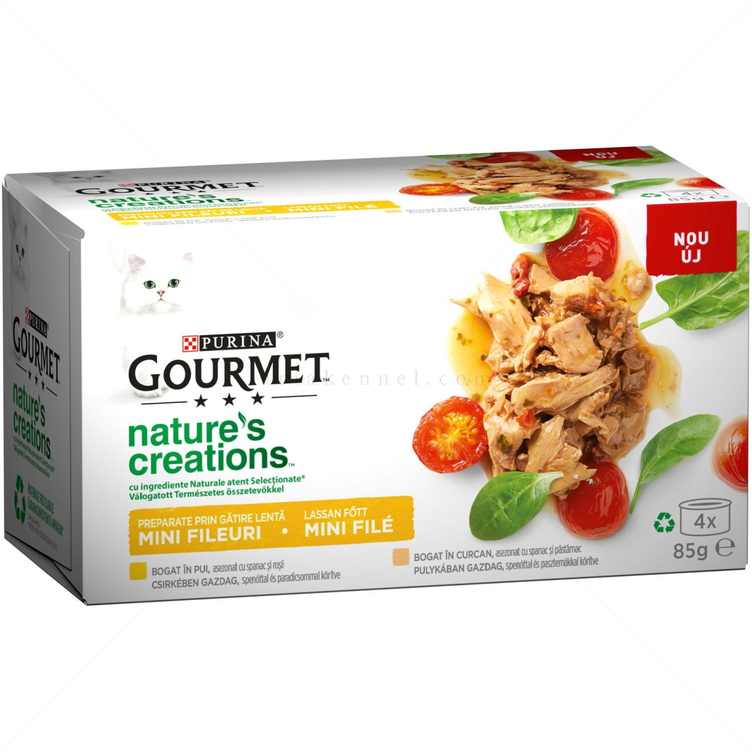 GOURMET Nature's Creations 4х85 гр. Мини филенца в сос