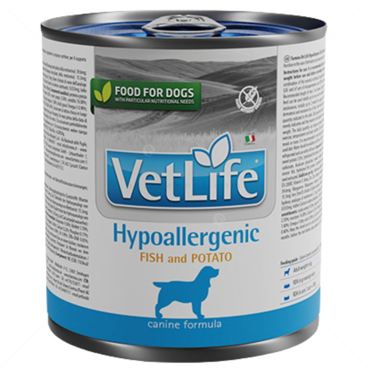VET LIFE Canine Hypoallergenic Fish & Potato 300 гр