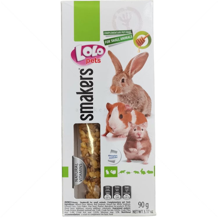 Крекери с мед за гризачи LOLO PETS 2 бр/90 гр