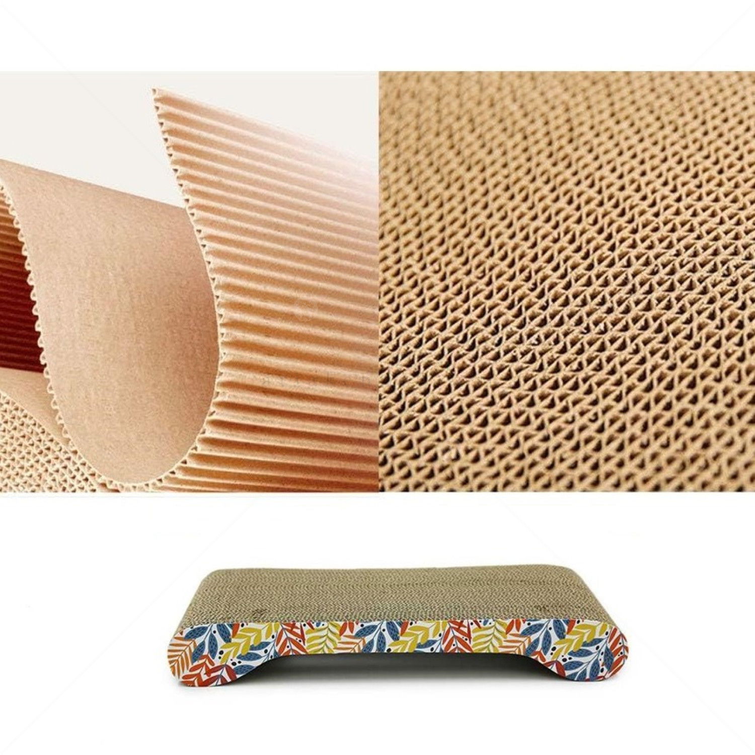 Драскало от картон с котешка билка AMAZONIA, различни десени