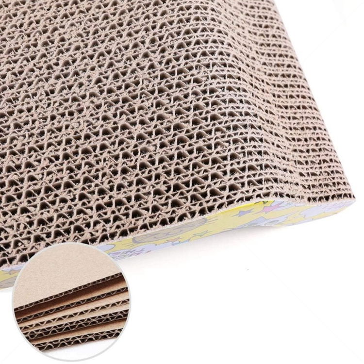 Драскало от картон с котешка билка AMAZONIA, жълто