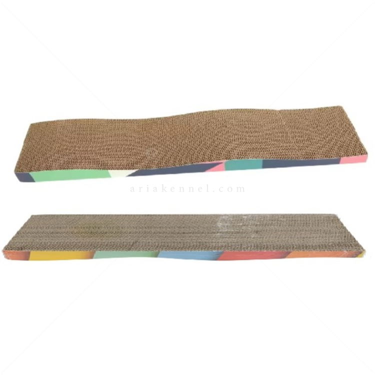 Драскало от картон "Вълна" с котешка билка AMAZONIA, различни десени