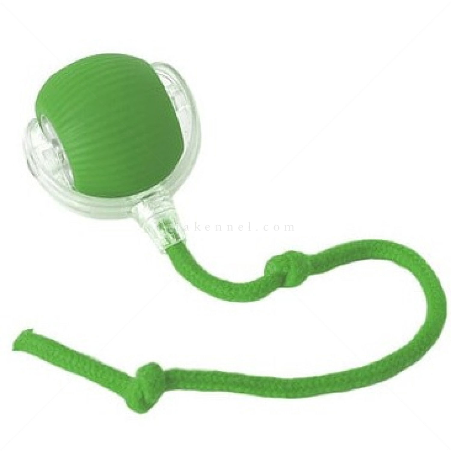 Интерактивна топка с въже и силиконово покритие AMAZONIA, 1 брой, различни цветове