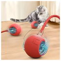 Интерактивна топка с въже и силиконово покритие AMAZONIA, 1 брой, различни цветове