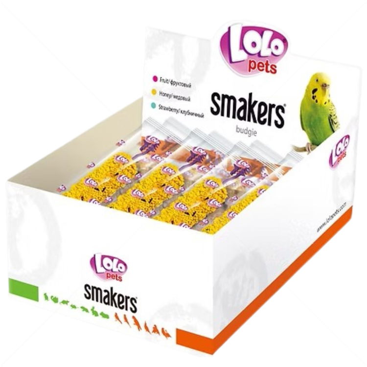 Крекери с мед за вълнисти папагали LOLO PETS 12 бр/кутия