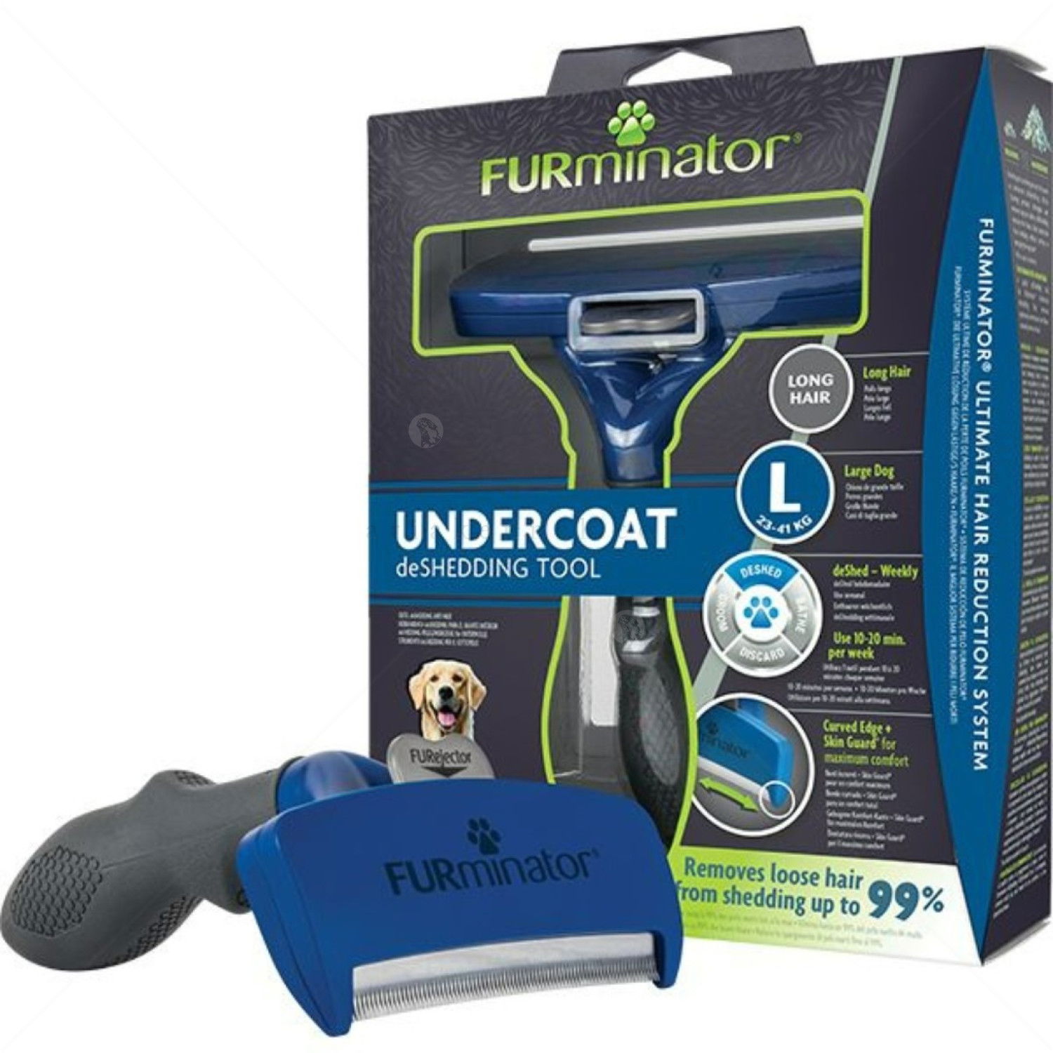 FURminator за едри породи с дълга козина