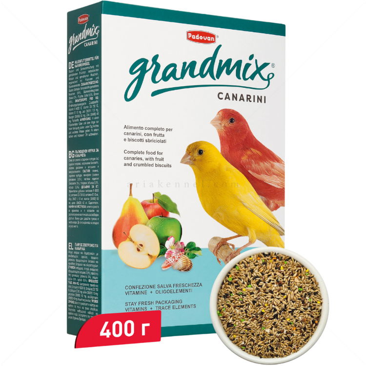 Храна с плодове за канари PADOVAN Grandmix 0.400 кг