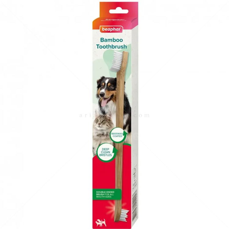 Бамбукова четка за зъби с две глави BEAPHAR Bamboo Toothbrush