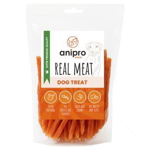 Меки ленти пилешко месо 400 гр ANIPRO Real Meat Chicken Stripes