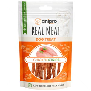 Меки ленти пилешко месо 80 гр ANIPRO Real Meat Chicken Stripes