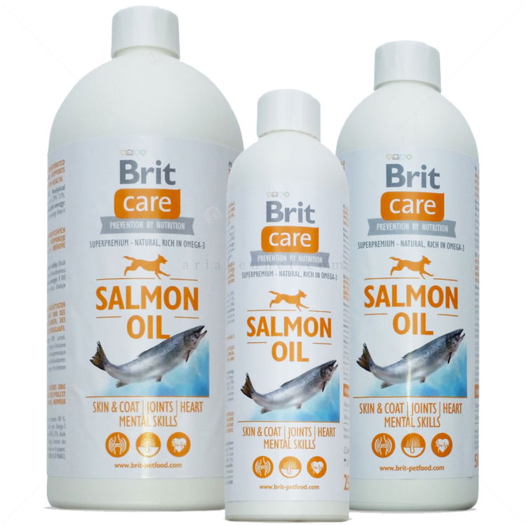 Масло от сьомга BRIT CARE Salmon Oil 100% Натурално, 500 мл