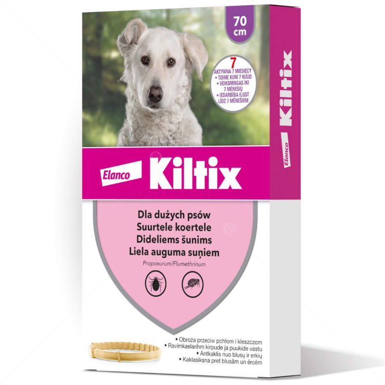 Противопаразитна каишка за куче KILTIX 70 см