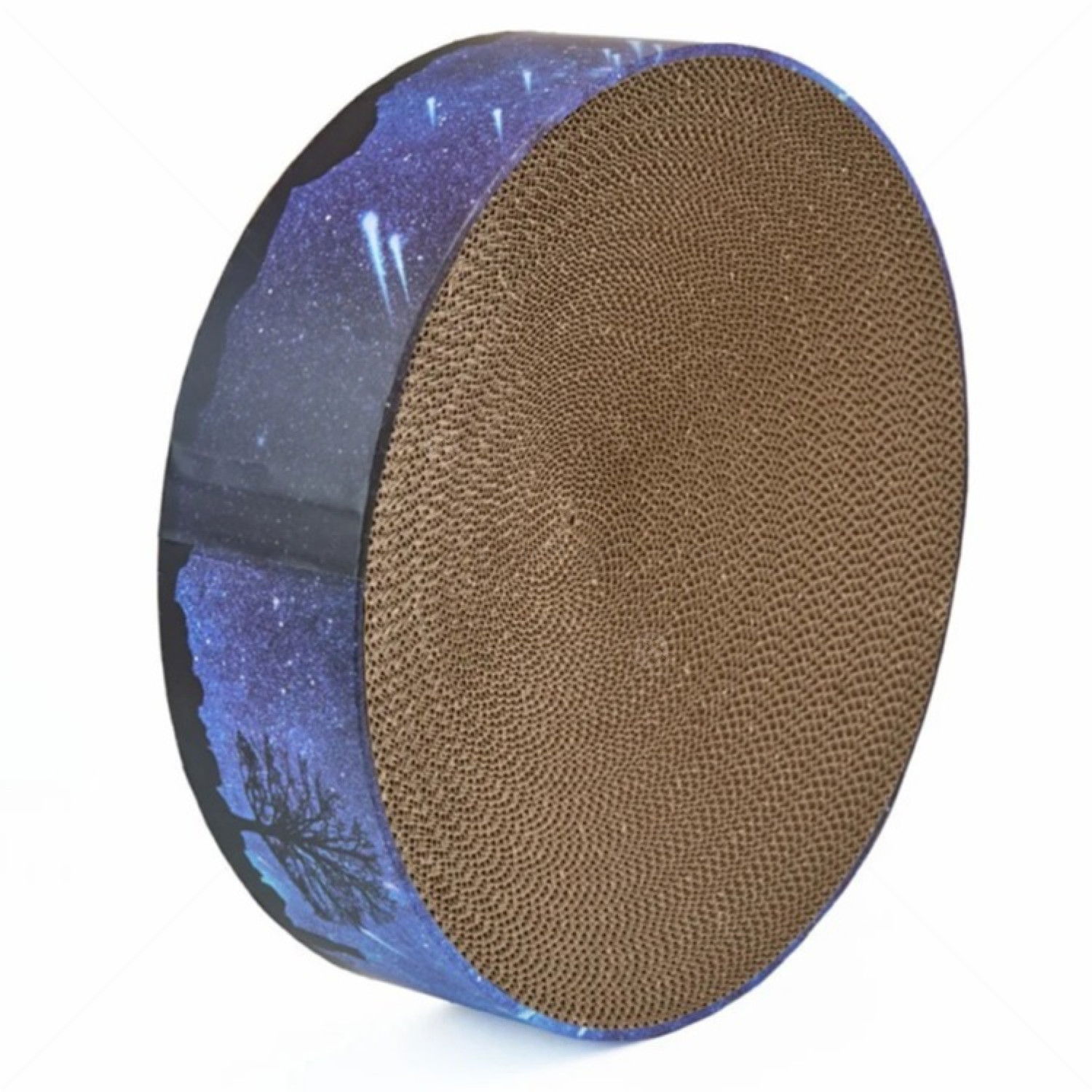 Драскало от картон ANIPRO, Кръг, синьо небе