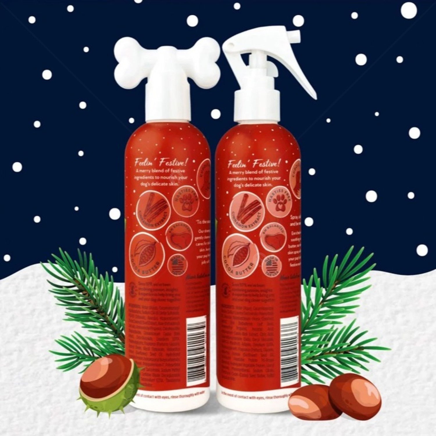 Коледен комплект Шампоан и спрей PET HEAD Christmas Giftset