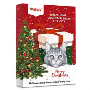 Сет от коледен календар, лакомства и играчка Merry Christmas