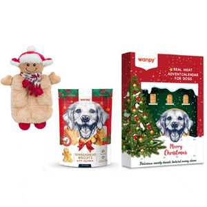 Сет от коледен календар, лакомствo и играчка Merry Christmas