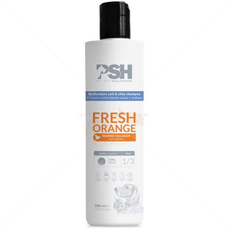 Шампоан за дълга козина с колаген и глицерин PSH Fresh Orange Shampoo