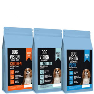 ПРОМО ПАКЕТ DOG VISION 3x2 кг с пилешко месо, треска и свинско месо