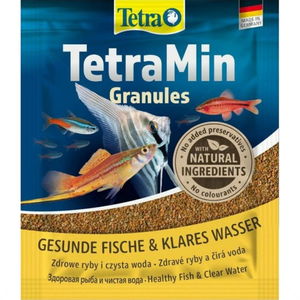 TETRA TetraMin Granules 15 гр - основна храна на гранули за всички видове декоративни риби