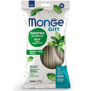 Дентални пръчки за средни и едри породи MONGE Gift Dental Sticks Medium-Maxi Adult