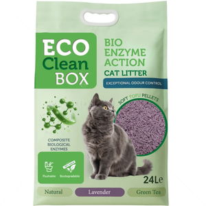 ECO CLEAN BOX 24 л/10 кг Тофу - лавандула, с био ензими