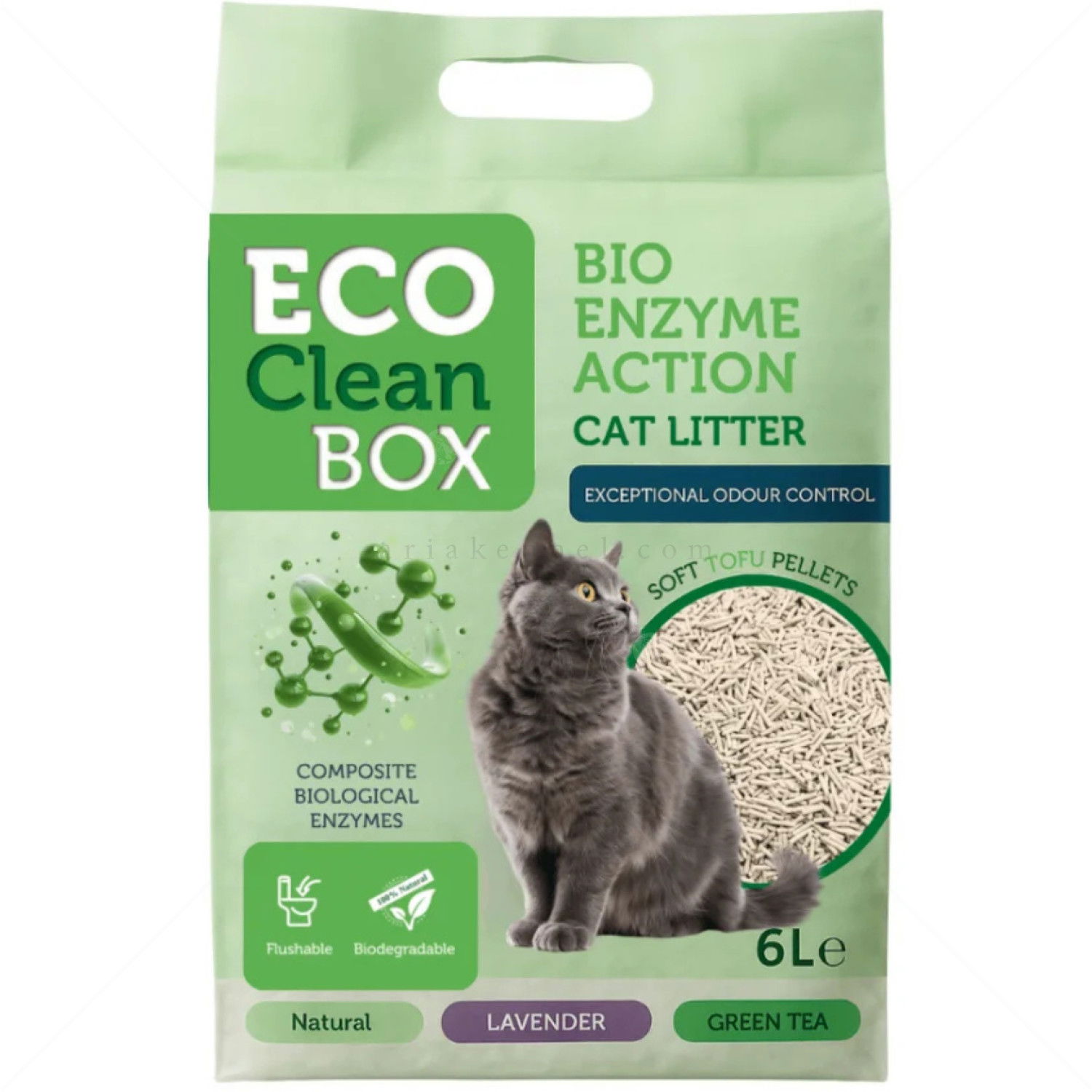 ECO CLEAN BOX 6 л/2.500 кг Тофу - натурална, с био ензими