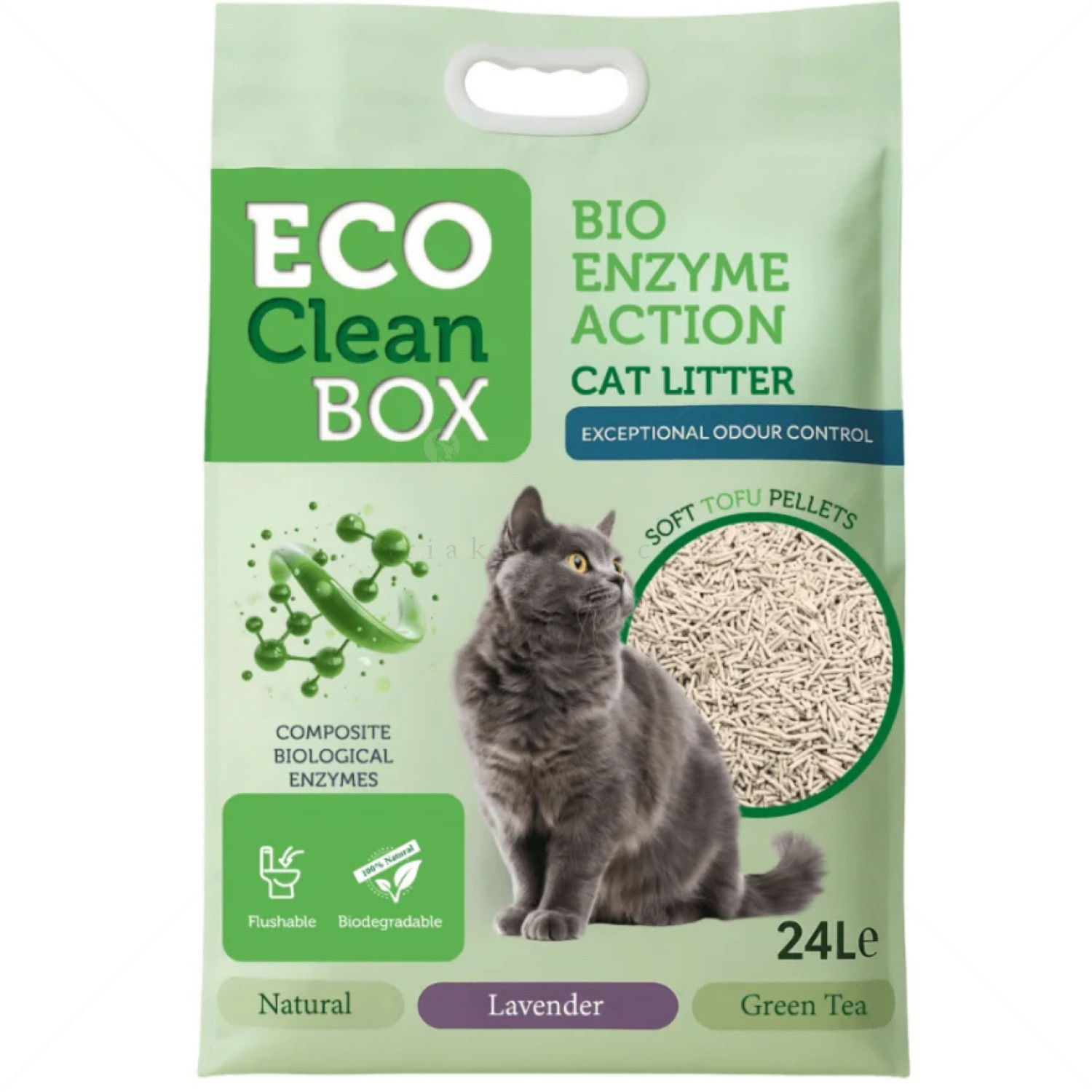 ECO CLEAN BOX 24 л/10 кг Тофу - натурална, с био ензими