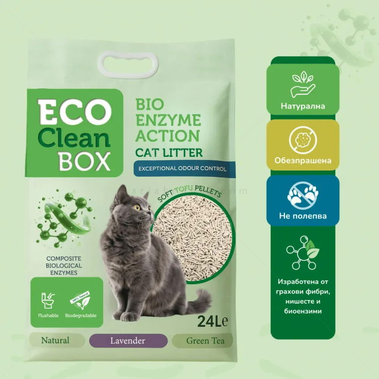 ECO CLEAN BOX 24 л/10 кг Тофу - натурална, с био ензими