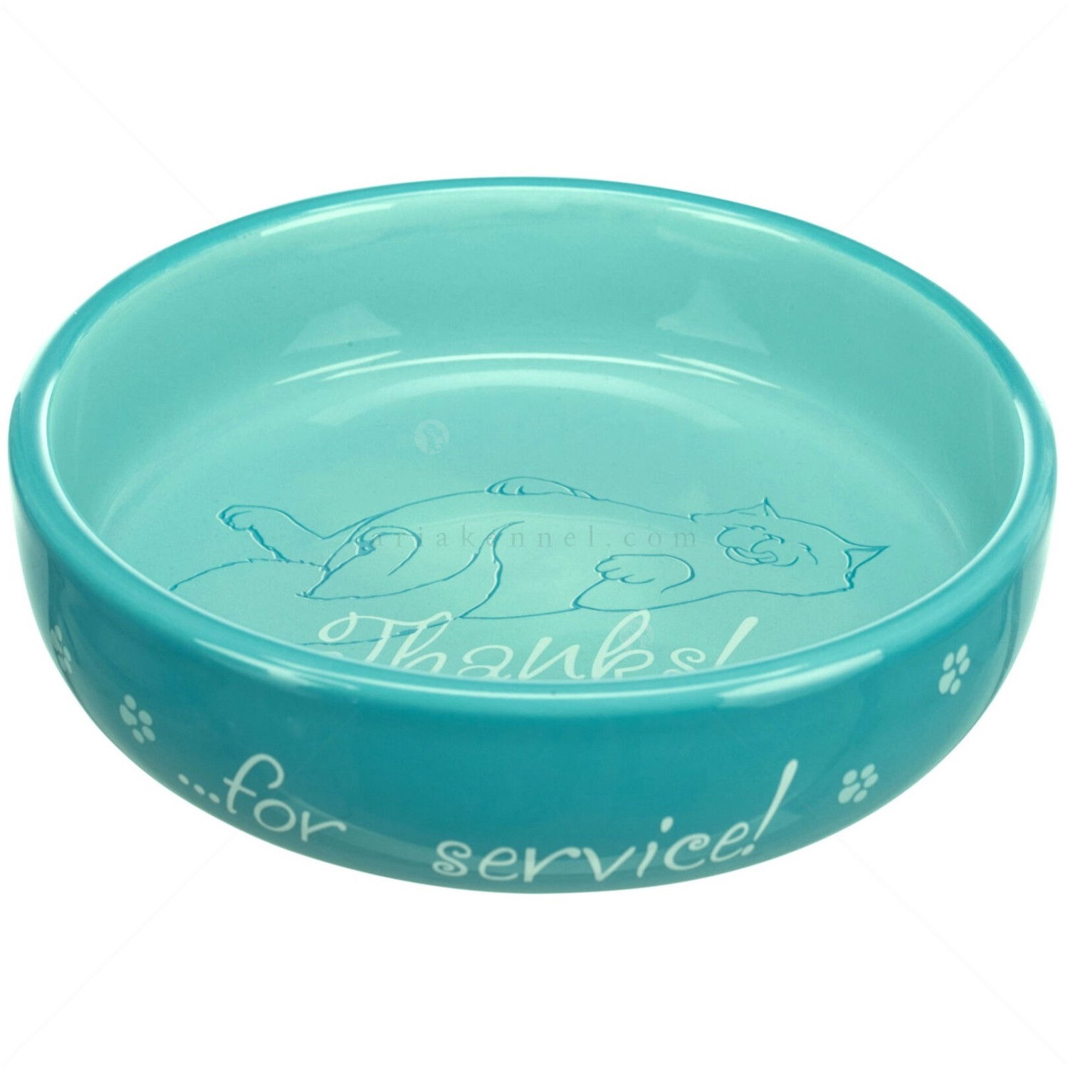 Керамична купа Thanks for service, TRIXIE, светлосиня, 15 см