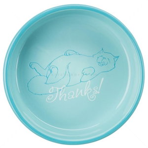 Керамична купа Thanks for service, TRIXIE, светлосиня, 15 см