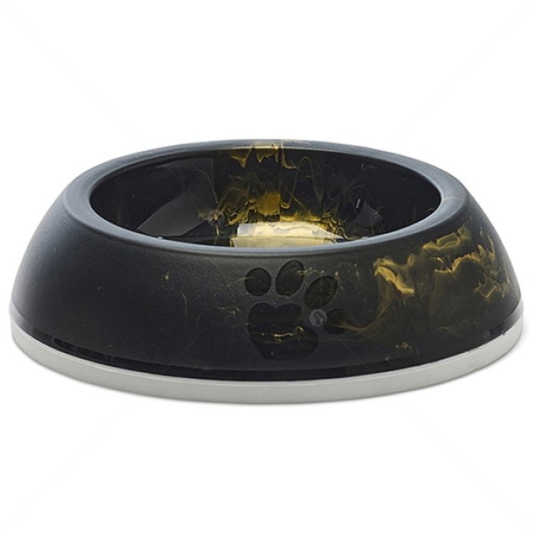 Купичка за храна и вода SAVIC Delice Marble, Ø10.5 см, тъмен мрамор